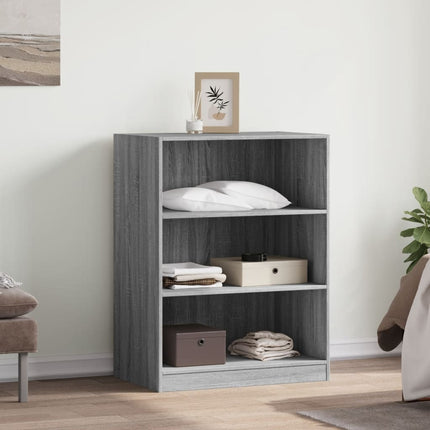 tøjreol 77x48x102 cm konstrueret træ grå sonoma-eg