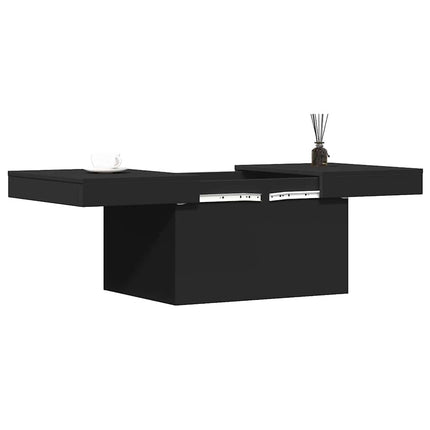 sofabord 100x55x40 cm konstrueret træ sort
