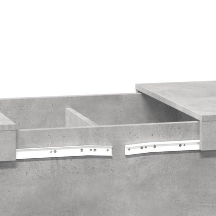 sofabord 100x55x40 cm konstrueret træ betongrå