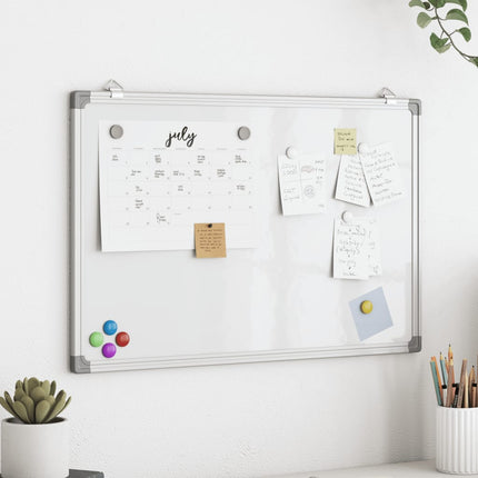 magnetisk whiteboard 40x30x1,7 cm aluminium
