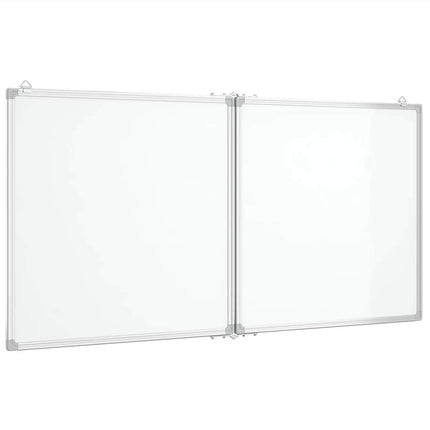 magnetisk whiteboard 120x60x1,7 cm foldbart aluminium