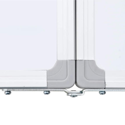 magnetisk whiteboard 120x60x1,7 cm foldbart aluminium