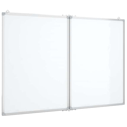 magnetisk whiteboard 120x80x1,7 cm foldbart aluminium