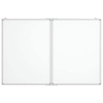 magnetisk whiteboard 120x80x1,7 cm foldbart aluminium