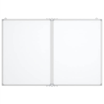 magnetisk whiteboard 120x100x1,7 cm foldbart aluminium