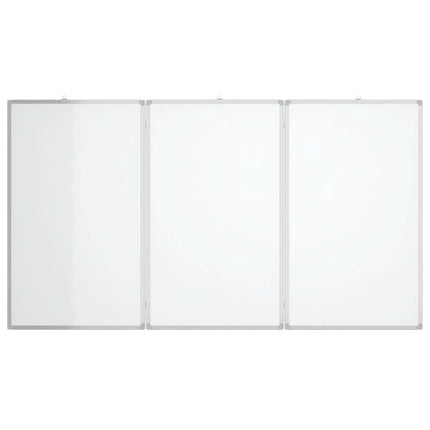 magnetisk whiteboard 150x80x1,7 cm foldbart aluminium