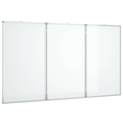 magnetisk whiteboard 180x80x1,7 cm foldbart aluminium