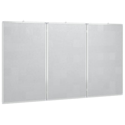 magnetisk whiteboard 180x80x1,7 cm foldbart aluminium