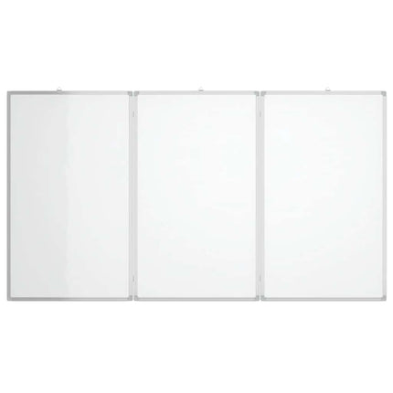 magnetisk whiteboard 180x100x1,7 cm foldbart aluminium