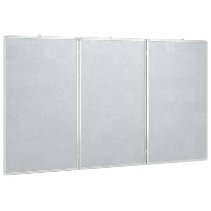 magnetisk whiteboard 180x100x1,7 cm foldbart aluminium