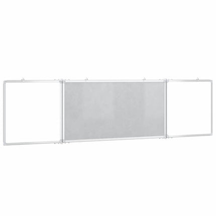 magnetisk whiteboard 160x40x1,7 cm foldbart aluminium