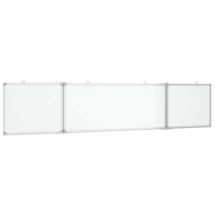 magnetisk whiteboard 200x40x1,7 cm foldbart aluminium