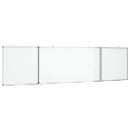 magnetisk whiteboard 200x50x1,7 cm foldbart aluminium