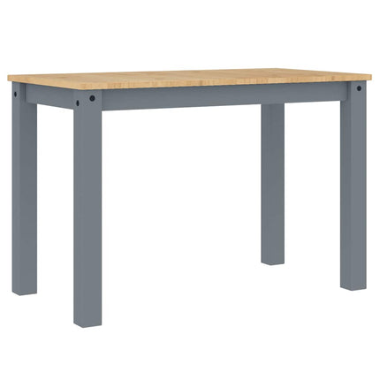 spisebord PANAMA 112x60x75 cm massivt fyrretræ grå