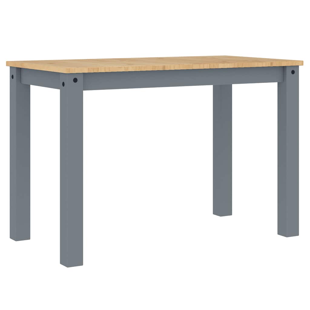 spisebord PANAMA 112x60x75 cm massivt fyrretræ grå