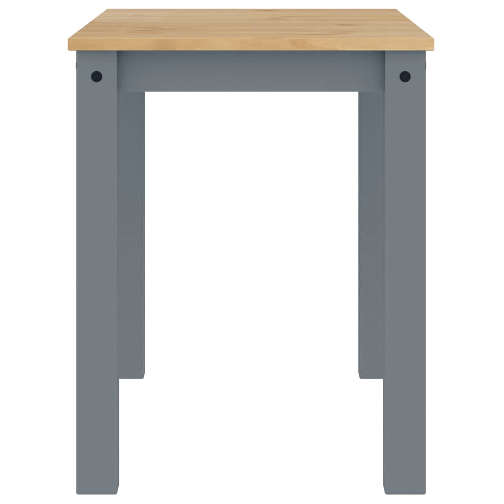 spisebord PANAMA 112x60x75 cm massivt fyrretræ grå