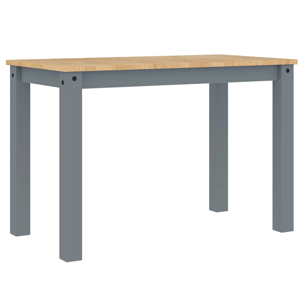 spisebord PANAMA 112x60x75 cm massivt fyrretræ grå