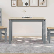 spisebord PANAMA 112x60x75 cm massivt fyrretræ grå