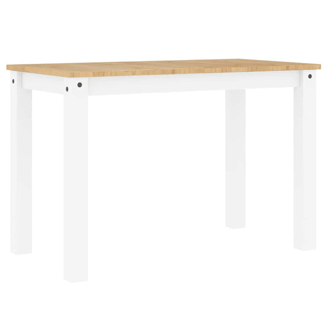 spisebord PANAMA 112x60x75 cm massivt fyrretræ hvid
