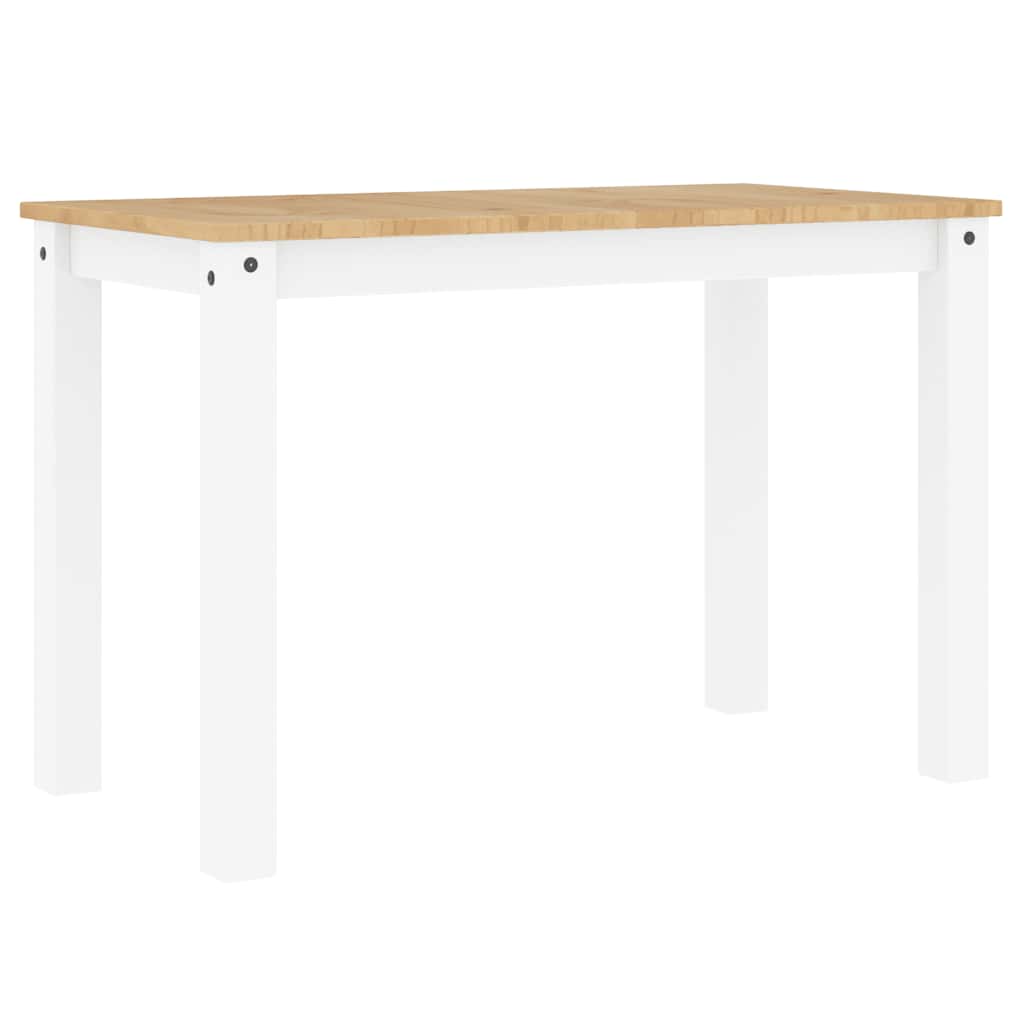 spisebord PANAMA 112x60x75 cm massivt fyrretræ hvid