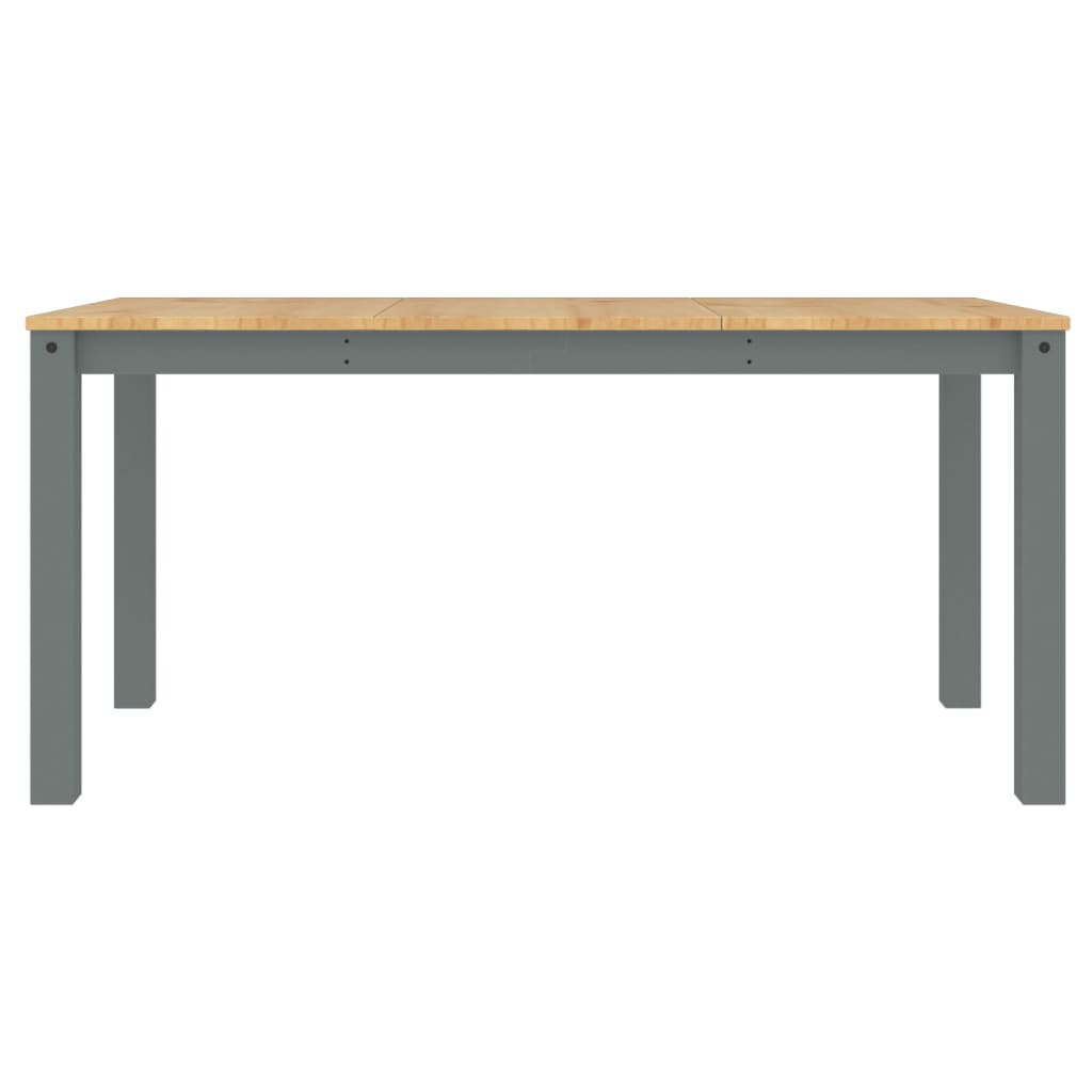 spisebord PANAMA 160x80x75 cm massivt fyrretræ grå