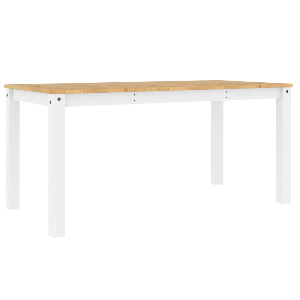 spisebord PANAMA 160x80x75 cm massivt fyrretræ grå