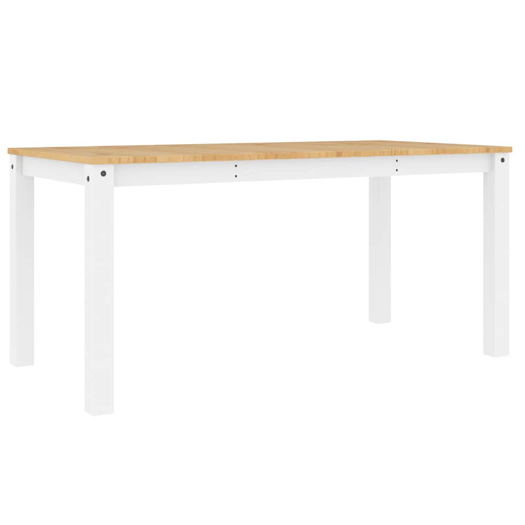 spisebord PANAMA 160x80x75 cm massivt fyrretræ grå