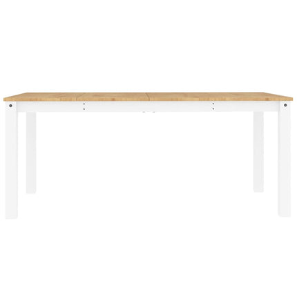 spisebord PANAMA 180x90x75 cm massivt fyrretræ hvid