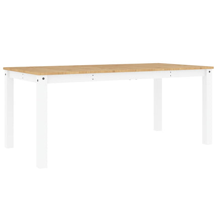 spisebord PANAMA 180x90x75 cm massivt fyrretræ hvid