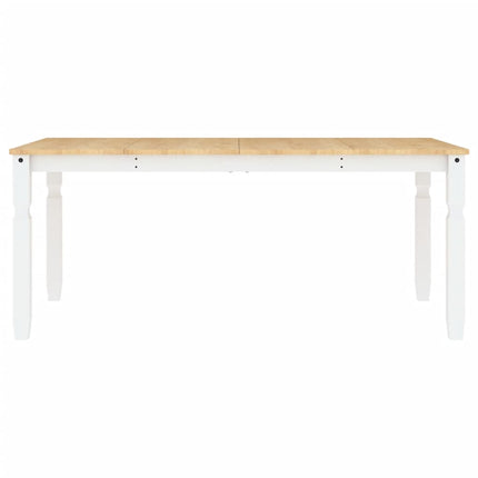 spisebord Corona 180x90x75 cm massivt fyrretræ hvid