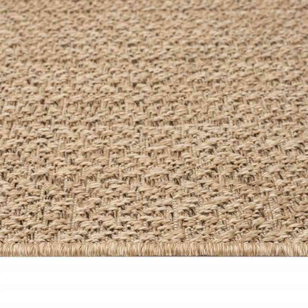 gulvtæppe ZIZUR 60x110 cm jute-look indendørs og udendørs