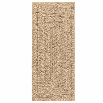 gulvtæppe ZIZUR 80x200 cm jute-look indendørs og udendørs