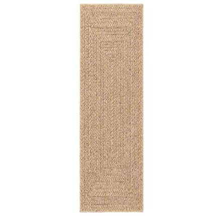 gulvtæppe ZIZUR 80x250 cm jute-look indendørs og udendørs