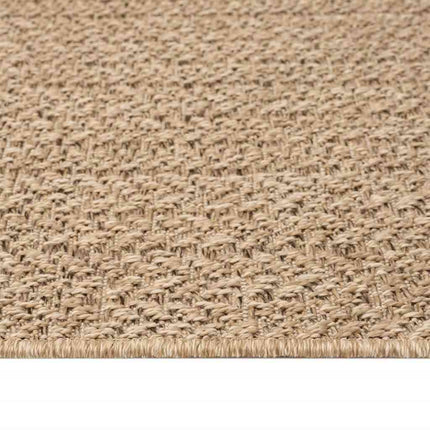 gulvtæppe ZIZUR 200x200 cm jute-look indendørs og udendørs
