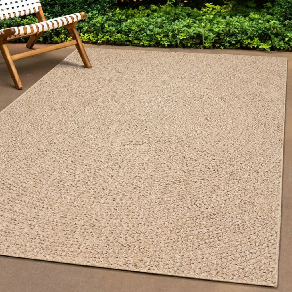 Gulvtæppe Zizur 60x110 Cm Jute-look Indendørs Og Udendørs - Vidaxl