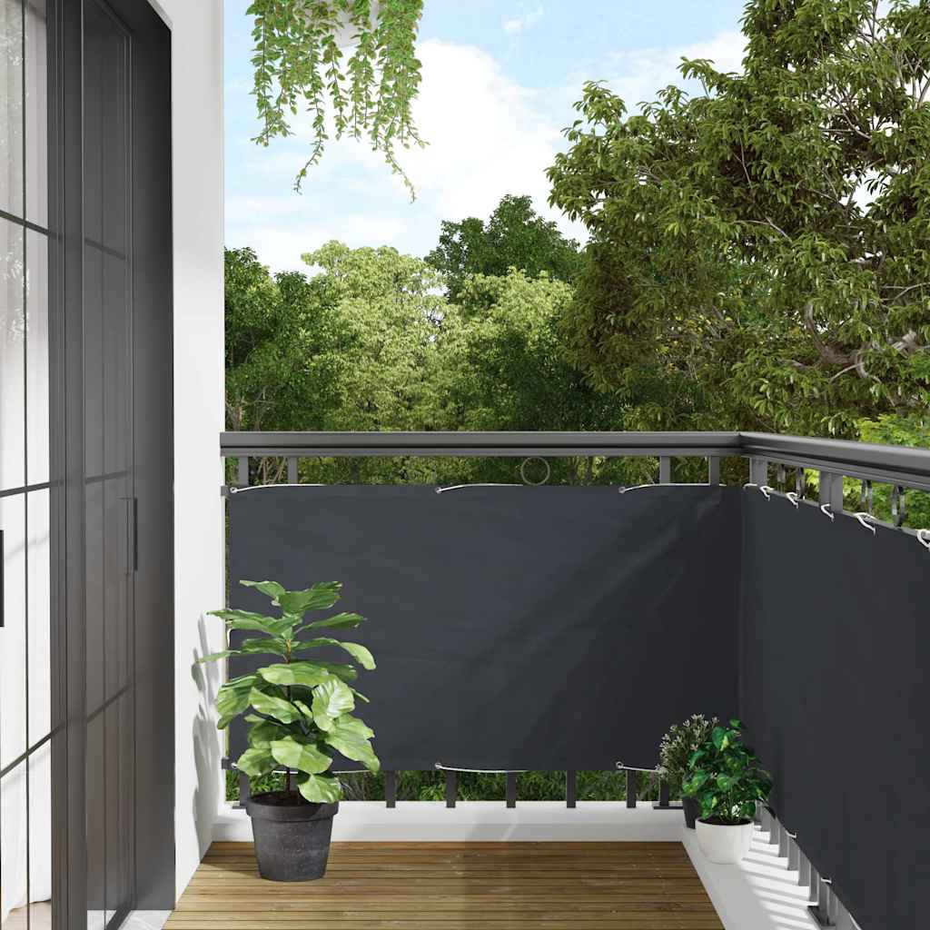 Altanafskærmning 500x120 Cm Pvc Antracitgrå - Vidaxl