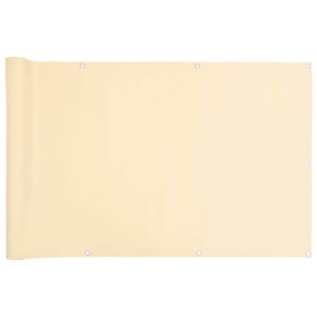 altanafskærmning 300x120 cm PVC cremefarvet