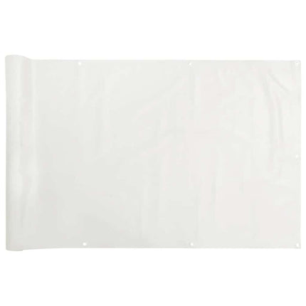altanafskærmning 400x120 cm PVC hvid