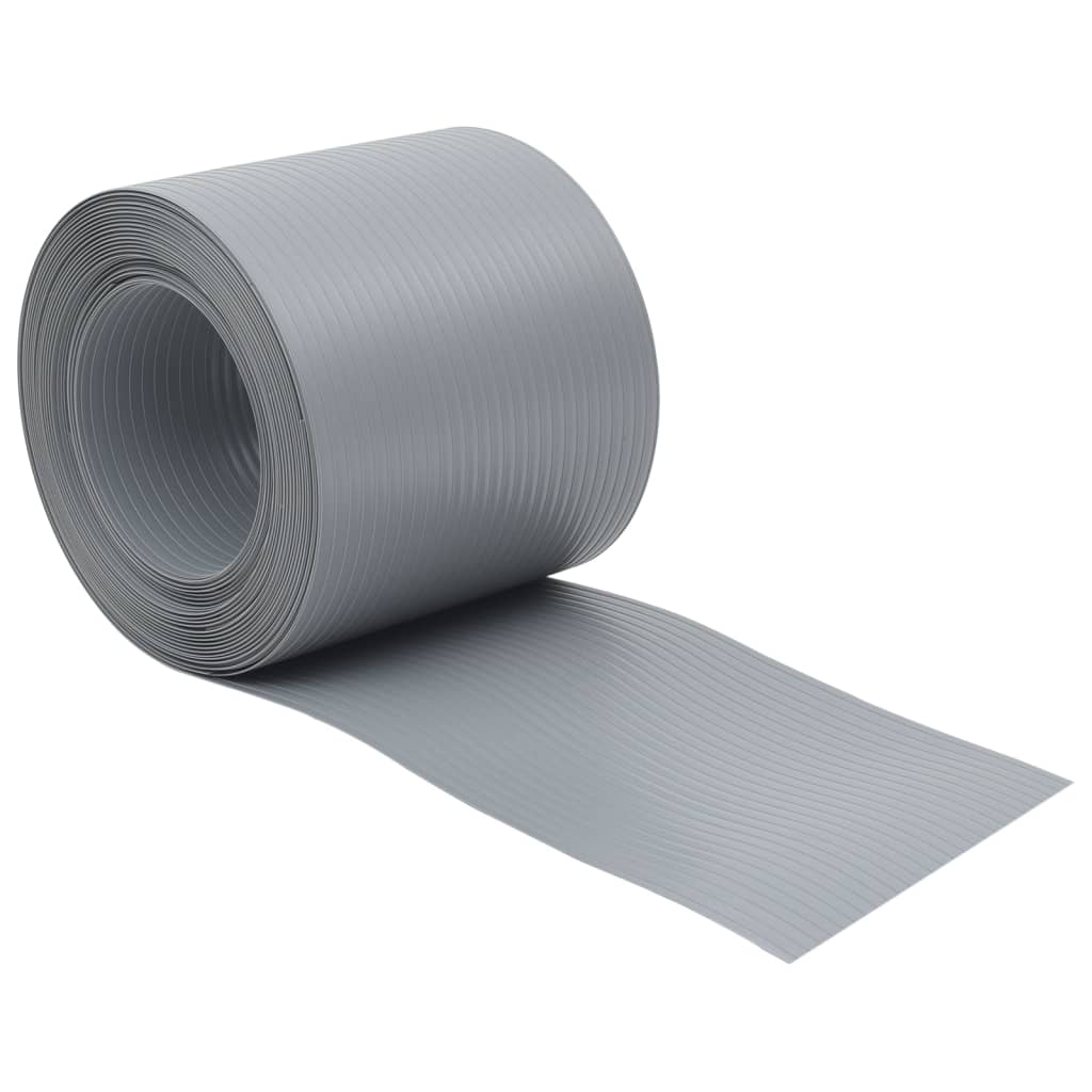 haveskærme 10 stk. 252,5x19 cm PVC grå