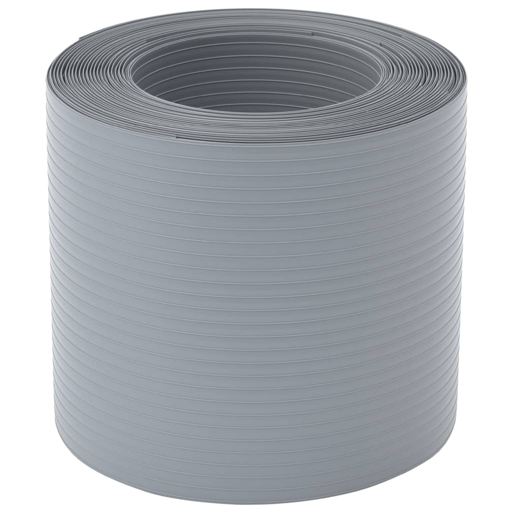 haveskærme 10 stk. 252,5x19 cm PVC grå