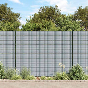 haveskærme 10 stk. 252,5x19 cm PVC grå