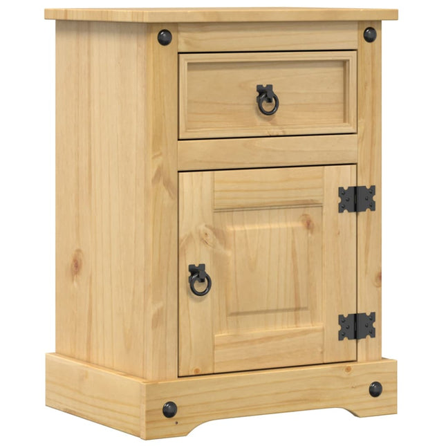sengebord Corona 45x35x64 cm massivt fyrretræ