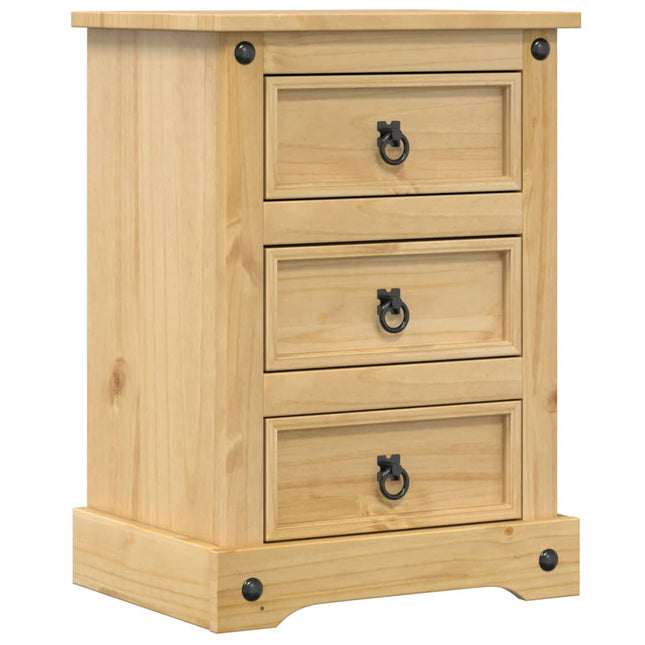 sengebord Corona 45x35x64 cm massivt fyrretræ