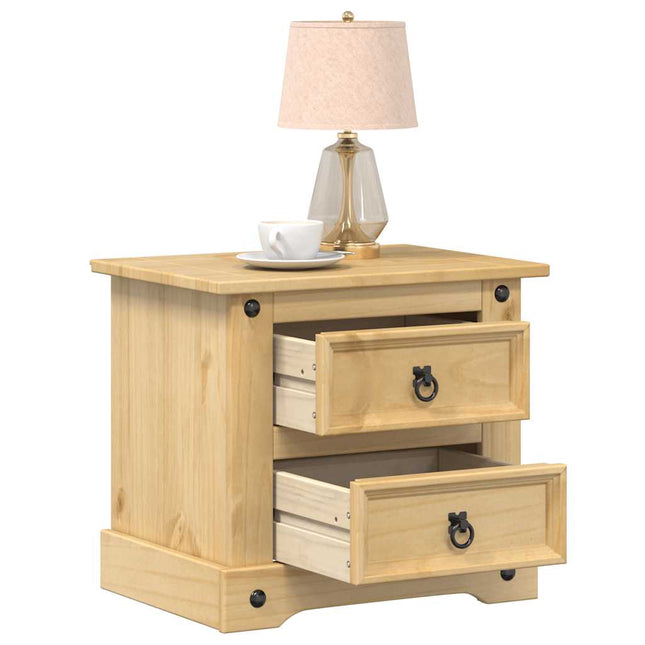 sengebord Corona 53x39x47 cm massivt fyrretræ