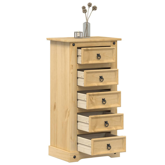 sengebord Corona 53x39x103 cm massivt fyrretræ