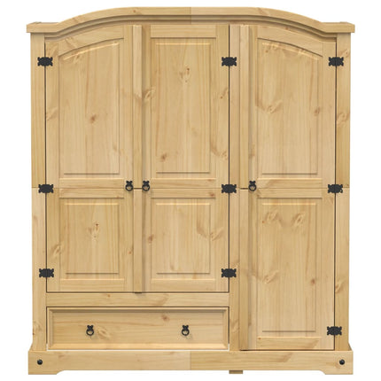 klædeskab Corona 151,5x52x170 cm massivt fyrretræ