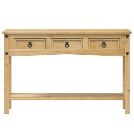 konsolbord "Corona" 114x34,5x73 cm massivt træ fyrretræ