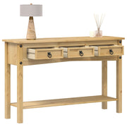 konsolbord "Corona" 114x34,5x73 cm massivt træ fyrretræ
