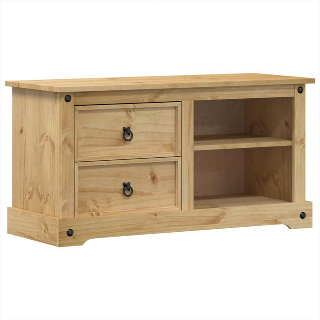 tv-bord Corona 100x40x52 cm massivt fyrretræ