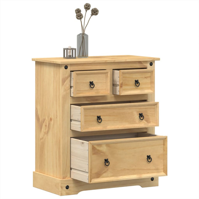 kommode Corona 80x43x91 cm massivt fyrretræ